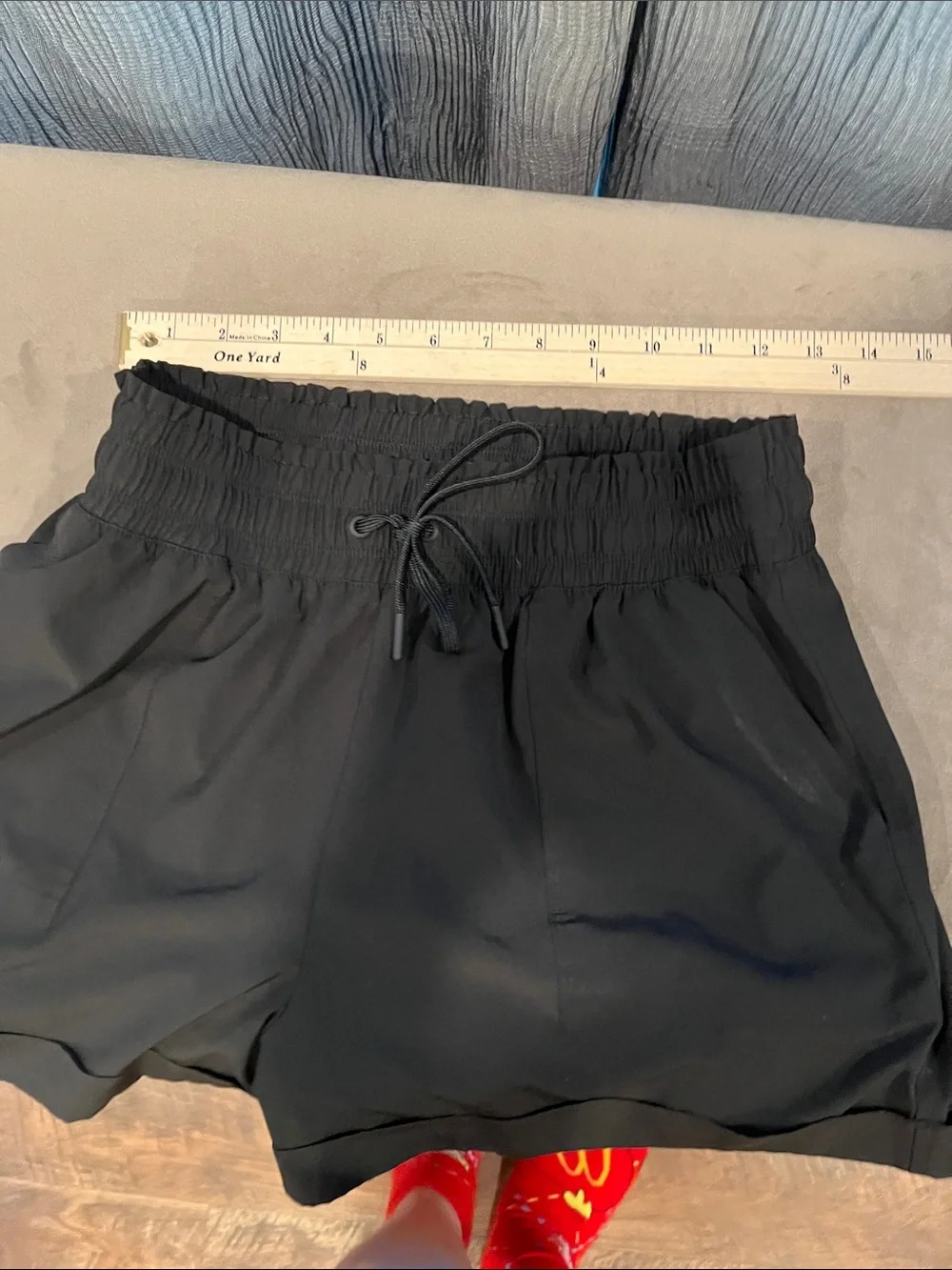MTA Sport Black Women's Elastic Drawstring Athletic Shorts